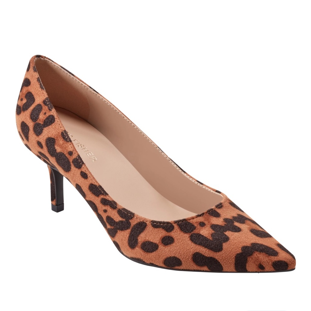 Marc Fisher Alola Pump in Tan Leopard